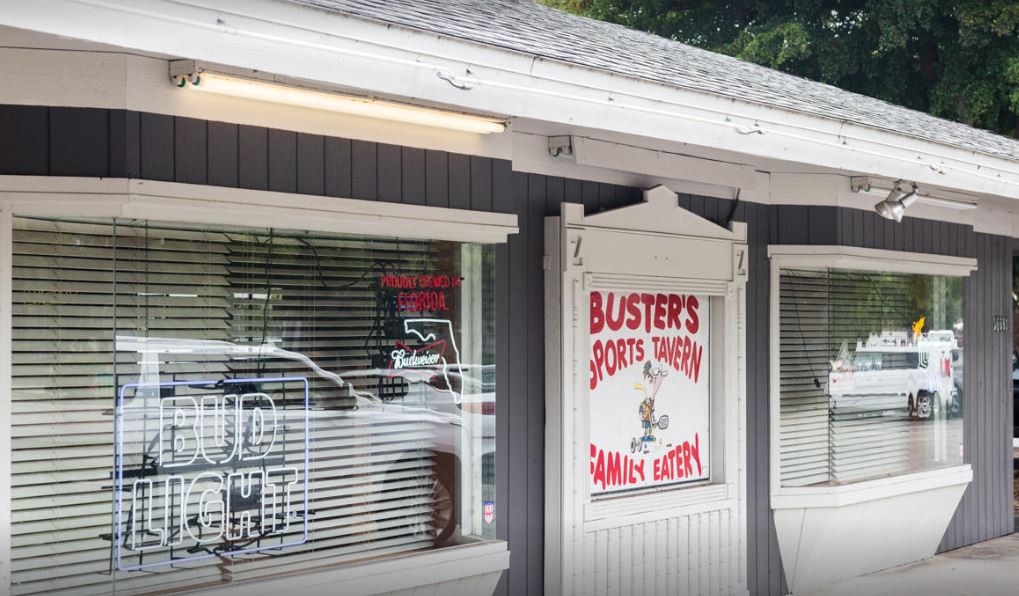 busters sign outside of restaurant