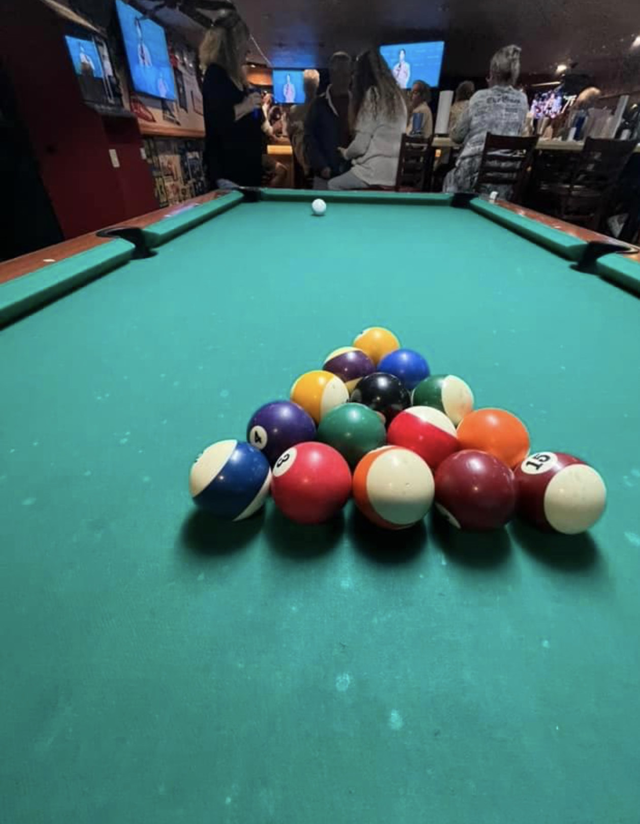 play pool at busters-pool table